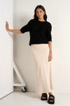Bliss Linen Bias Midi Skirt