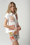 Rodeo Patch Cap Sleeve Shirt