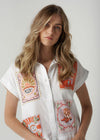 Rodeo Patch Cap Sleeve Shirt
