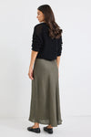 Bliss Linen Bias Midi Skirt