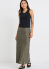 Bliss Linen Bias Midi Skirt
