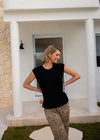 Donna Cap Sleeve Tee