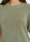 Lovable Sage Tape Yarn Knit Tee