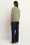 Lovable Sage Tape Yarn Knit Tee