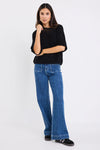 Sunrise SS Crochet Knit Tee