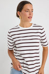 Binding Stripe Boxy Fit Tee