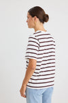 Binding Stripe Boxy Fit Tee