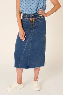  Elastic Waist Maxi Skirt