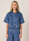 Sloane Embroidered Denim Shirt