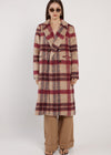 Harlow Check Longline Coat