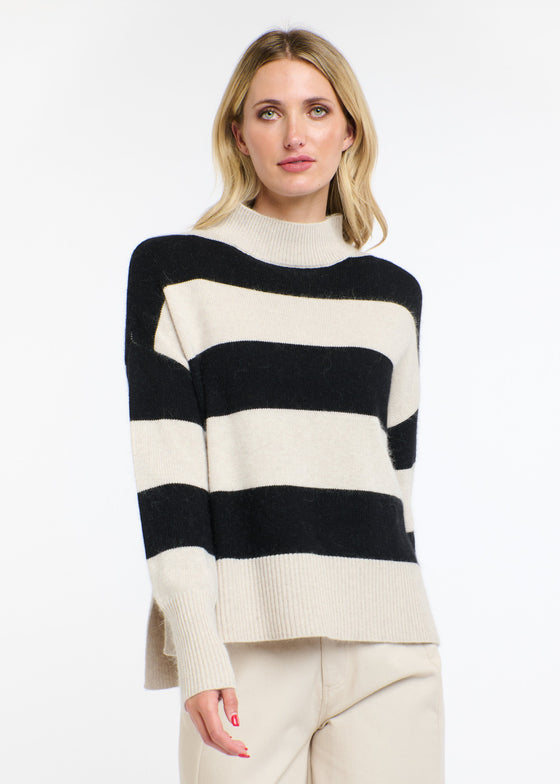 Gracie Angora Stripe Knit