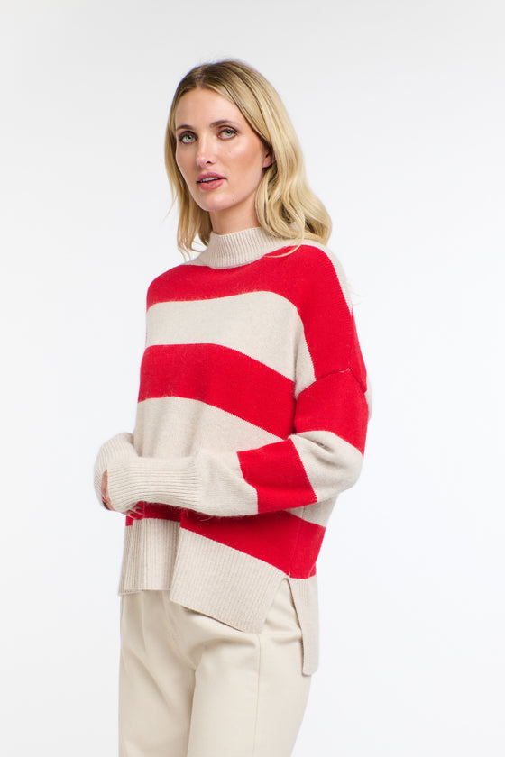Gracie Angora Stripe Knit