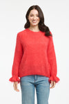 Frill Sleeve Mohair Knit