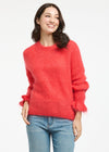 Frill Sleeve Mohair Knit