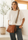 Daisy Stripe Crossbody Bag