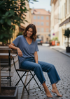 Sole V-Neck Cotton Tee