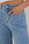 Zoey Wide Leg Pocket Jean