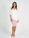 Alanis 3/4 Sleeve Bamboo Collared Shirt