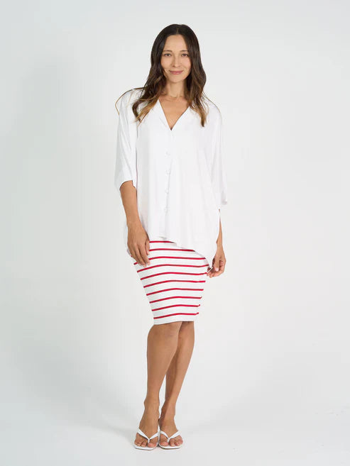 Alanis 3/4 Sleeve Bamboo Collared Shirt