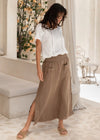 Aurora French Linen Skirt