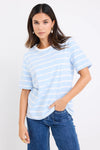 Binding Stripe Boxy Fit Tee