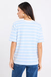 Binding Stripe Boxy Fit Tee