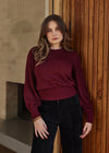 Bell Sleeve Lurex Knit