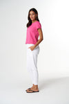 Front Split Cotton Tee