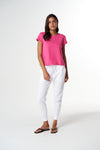 Front Split Cotton Tee