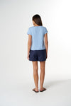 Front Split Cotton Tee