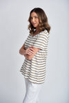 Stripe Crew Neck Tee