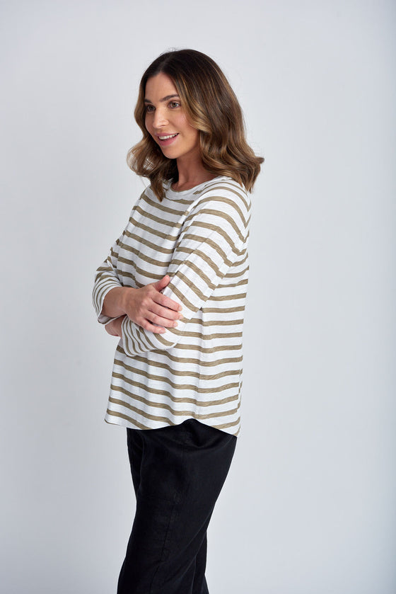 Stripe Raglan Top