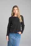 Front Split Long Sleeve Tee