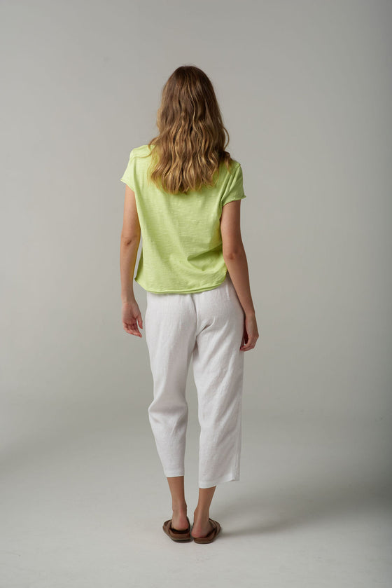 Linen Cropped Pant
