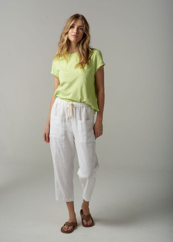 Linen Cropped Pant