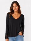 French Lace Sleeve Top