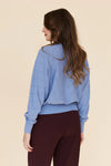Chevron Batwing Cotton Cashmere Knit