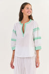 Seagrass Stitch Embroidered Top