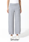 Linen Pants with Button Detail