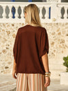 Irises V Neck Top