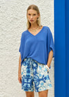 Irises V Neck Top