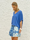 Irises V Neck Top