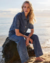 Sloane Embroidered Denim Shirt