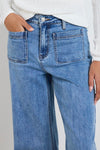 Zoey Wide Leg Pocket Jean