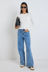 Zoey Wide Leg Pocket Jean