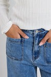 Zoey Wide Leg Pocket Jean