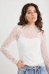 Giving Lace Long Sleeve Top