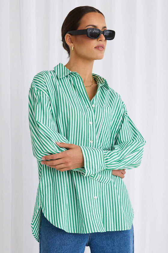 You Got This Poplin Oversized Shirt