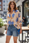 Daisy Print Oversized Shirt
