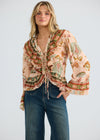 Wildflower Oasis Carmen Frill Top
